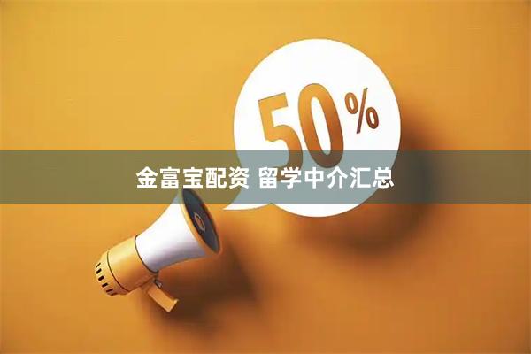 金富宝配资 留学中介汇总
